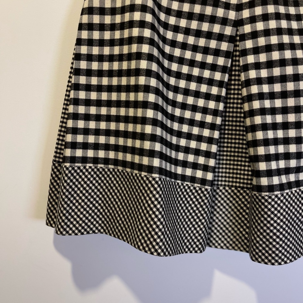 Tristan Black and White Fall Gingham Thick Women's Skirt - size L - Picture 3 of 7